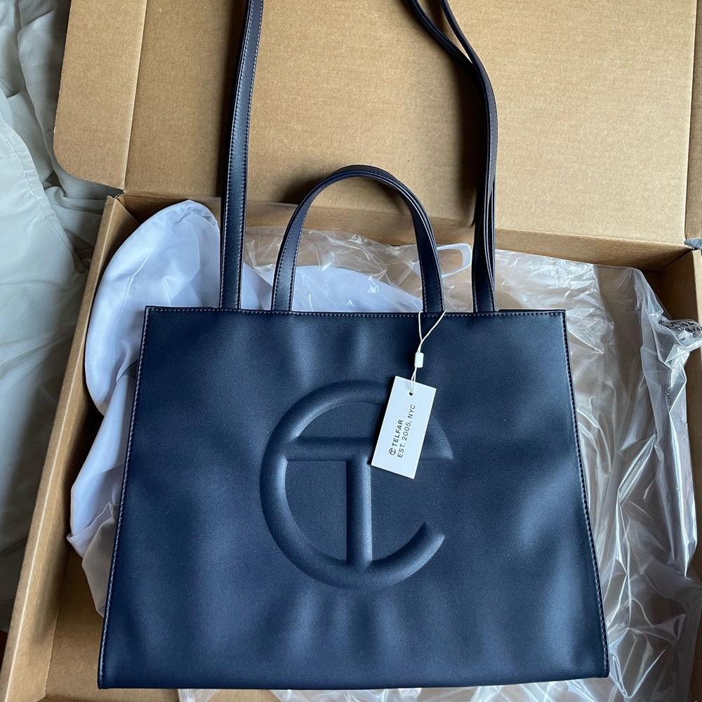 TELFAR MEDIUM NAVY BAG | BRAND NEW | Selling for original price!